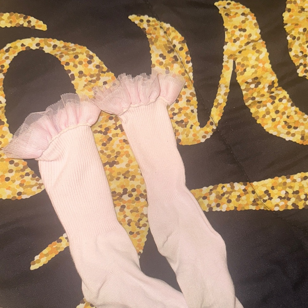 Pink Ruffled Socks